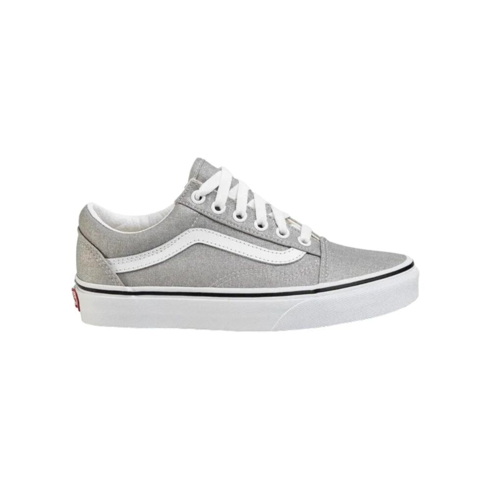 WOMEN'S SIZE 6 Vans Old Skool Low Top Sneakers Silver/True White VNOA4U3BX1K